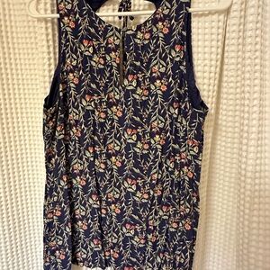 LOFT sleeveless keyhole blouse